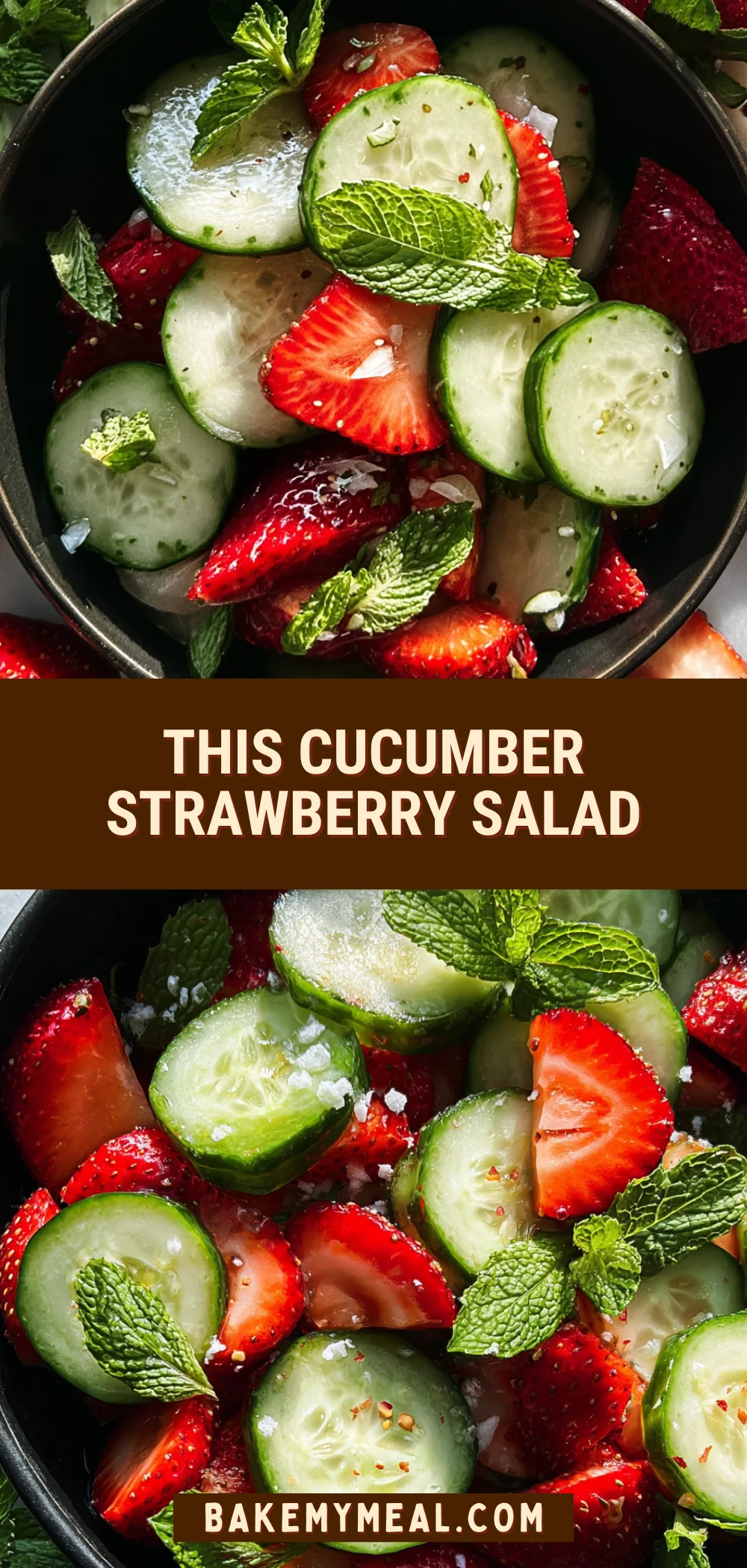 This Cucumber Strawberry Salad 19 Pinterest Hidden Image