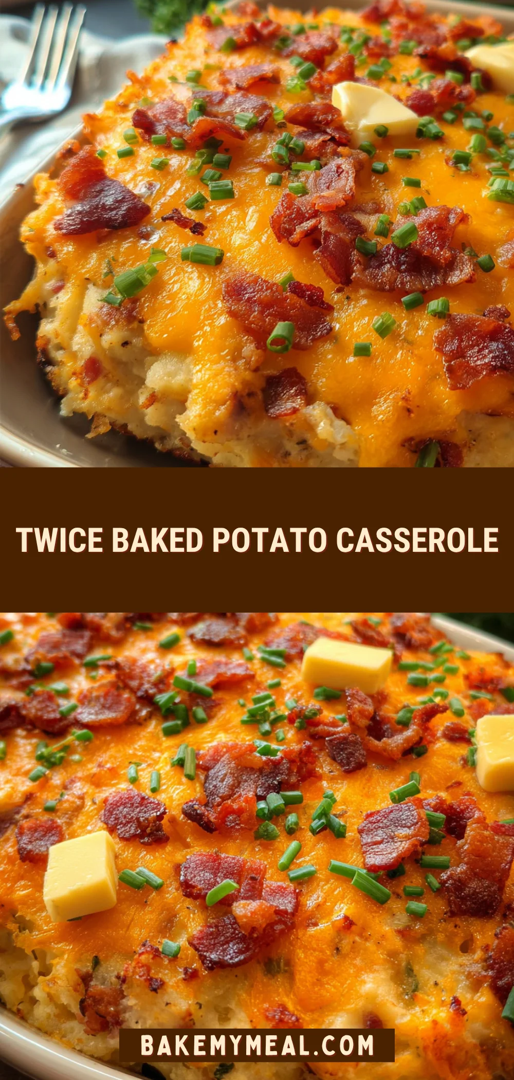 Twice Baked Potato Casserole 23 Pinterest Hidden Image
